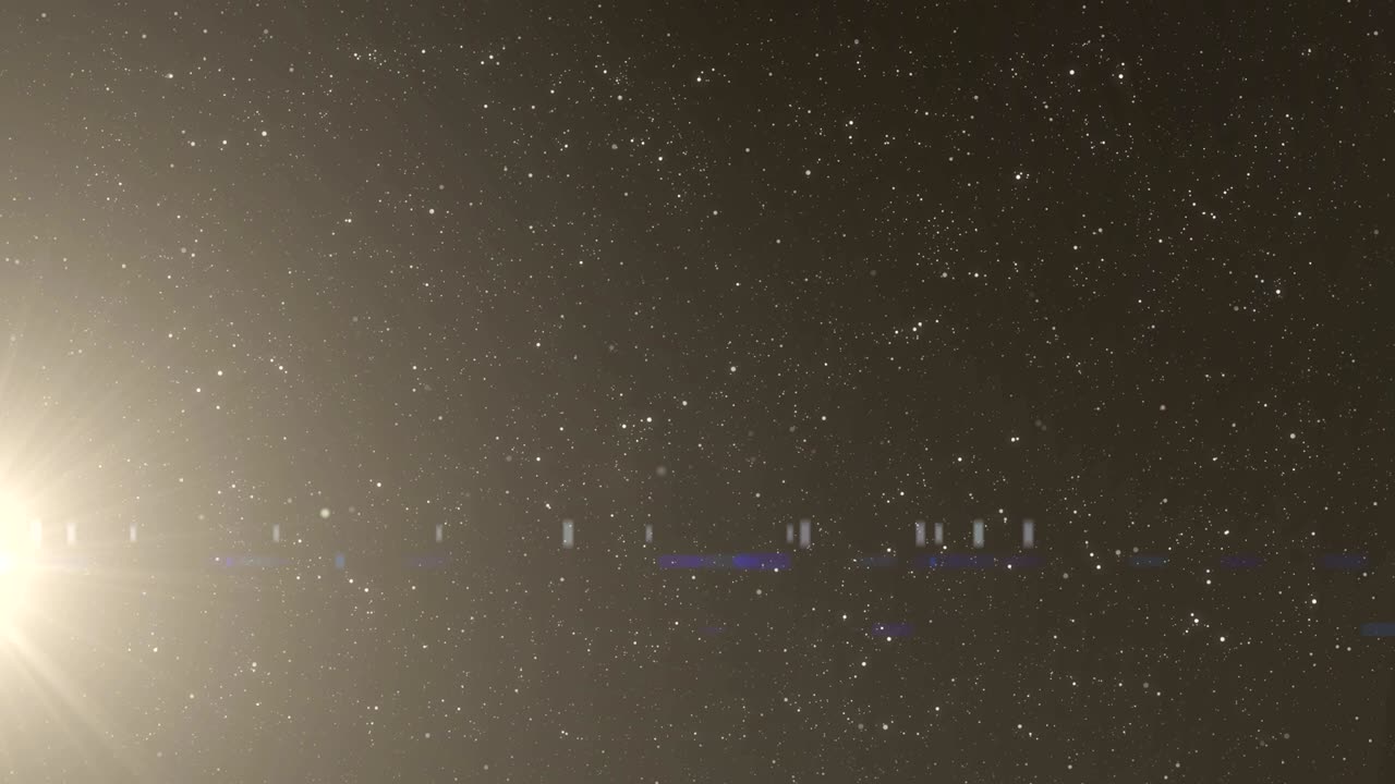 밤하늘에서 반 ⁇ 이는 빛의 반 ⁇ 이는  ⁇  반점