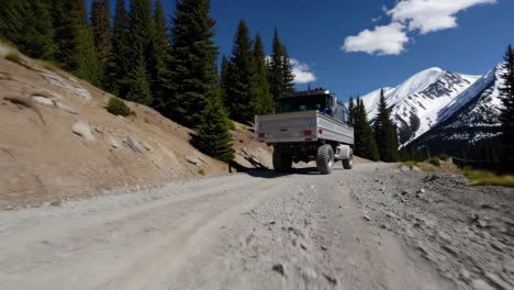 truck on a mountain road
