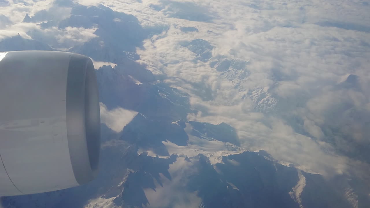 제트기 a330에서 스위스 알프스의 공중보기