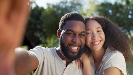 Love,-selfie-and-face-of-a-couple-in-nature