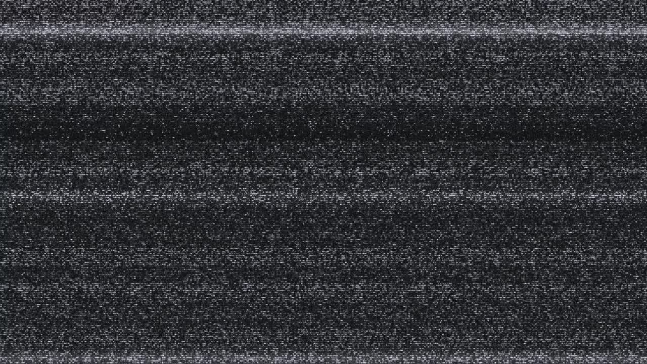 Television Static Noise and Interference on Screen
