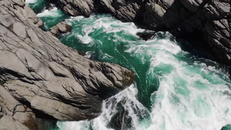 fast flowing river with rocks