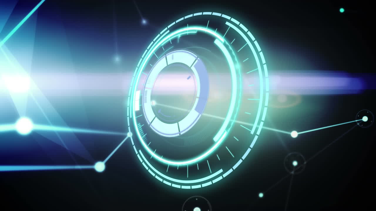 Animation of scope scanning with networks of connections