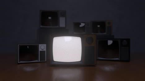 televisores antigos com ecrã estático