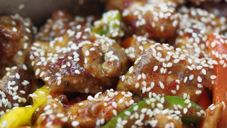 chicken stir-fry with sesame seeds