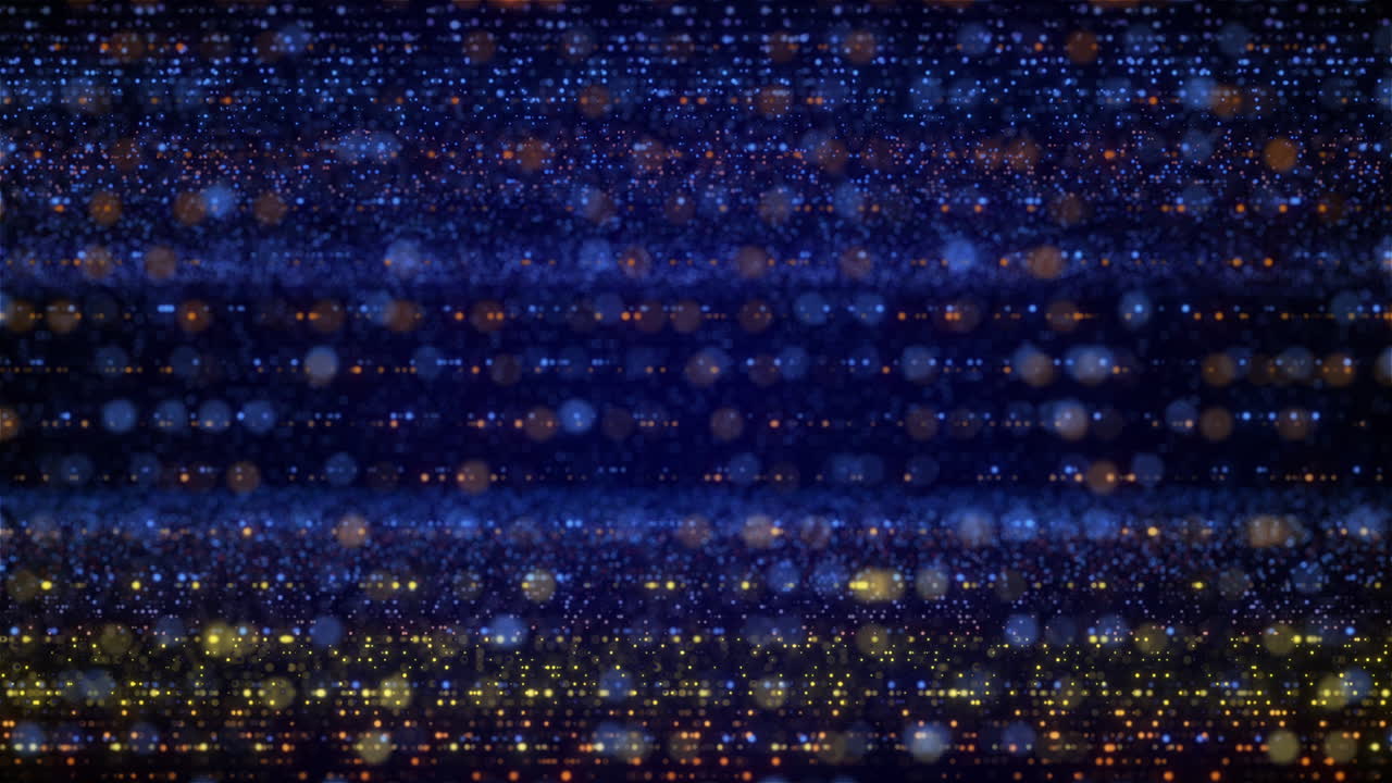 Concept of digital, Data center, Motion Graphic with particle grid. Futuristic big data visualization and hi-tech background.