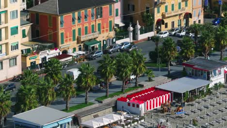 Varazze-Innenstadt-In-Der-Region-Luguria,-Italien.-Luftaufnahme