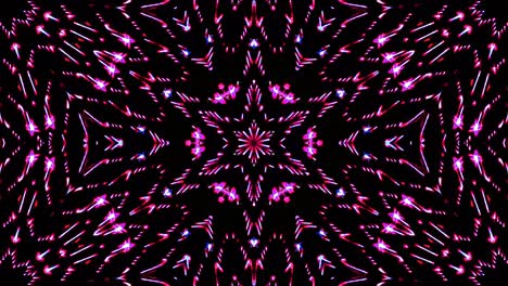patrón de kaleidoscopio abstracto con colores completos. mandala mágica. 4k