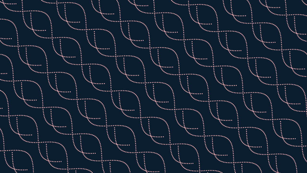 Colorful waves and dots futuristic pattern with neon gradient