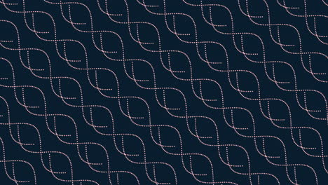Colorful waves and dots futuristic pattern with neon gradient