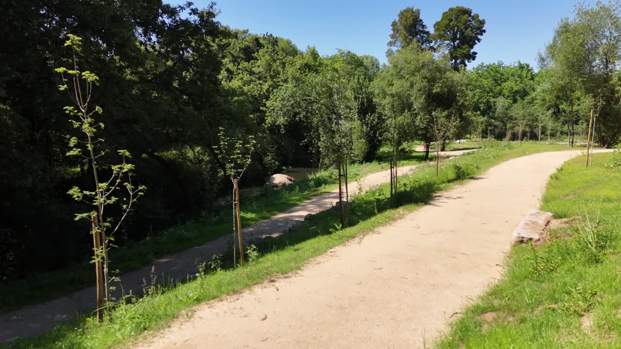 Urban park on a sunny day