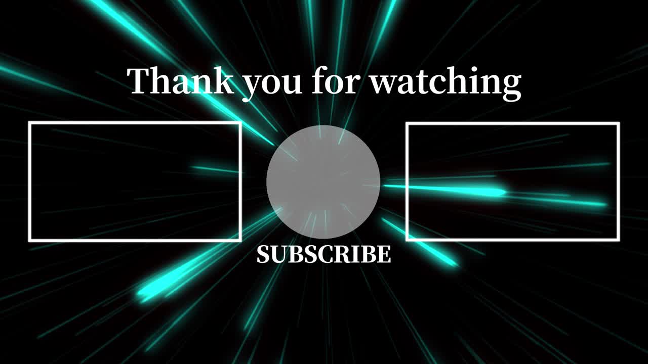 레이 워프 엔드 카드 엔딩 스크린 모션 그래픽