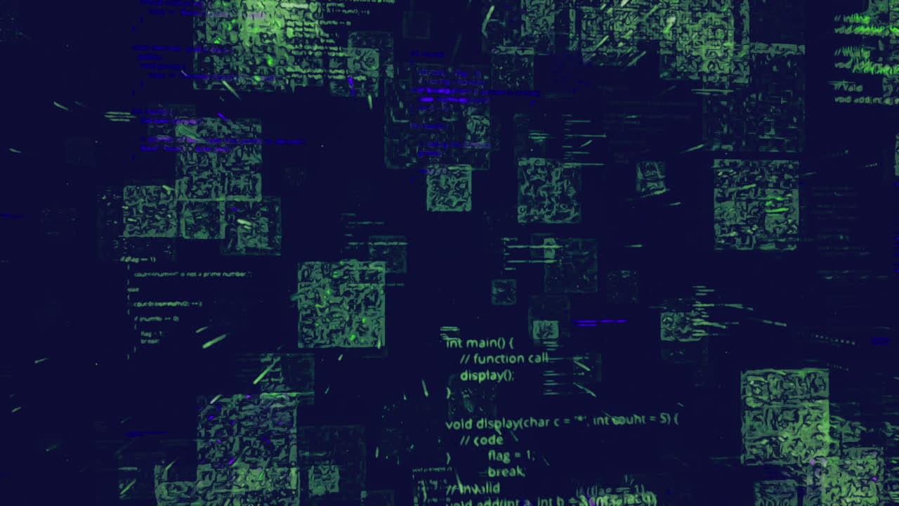 fondo de código digital abstracto