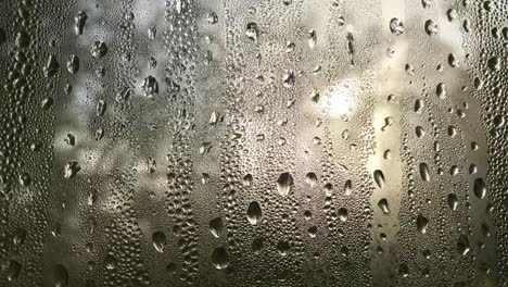 water droplets on window glass