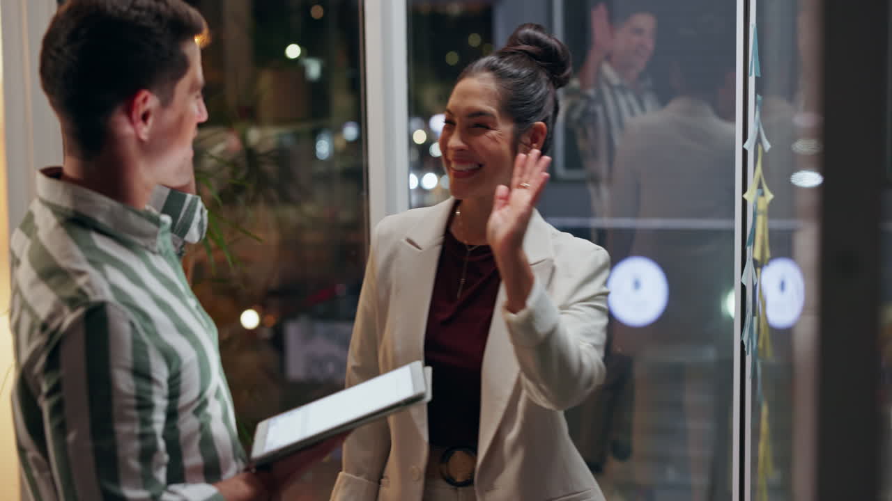 Business team collaborating in an office