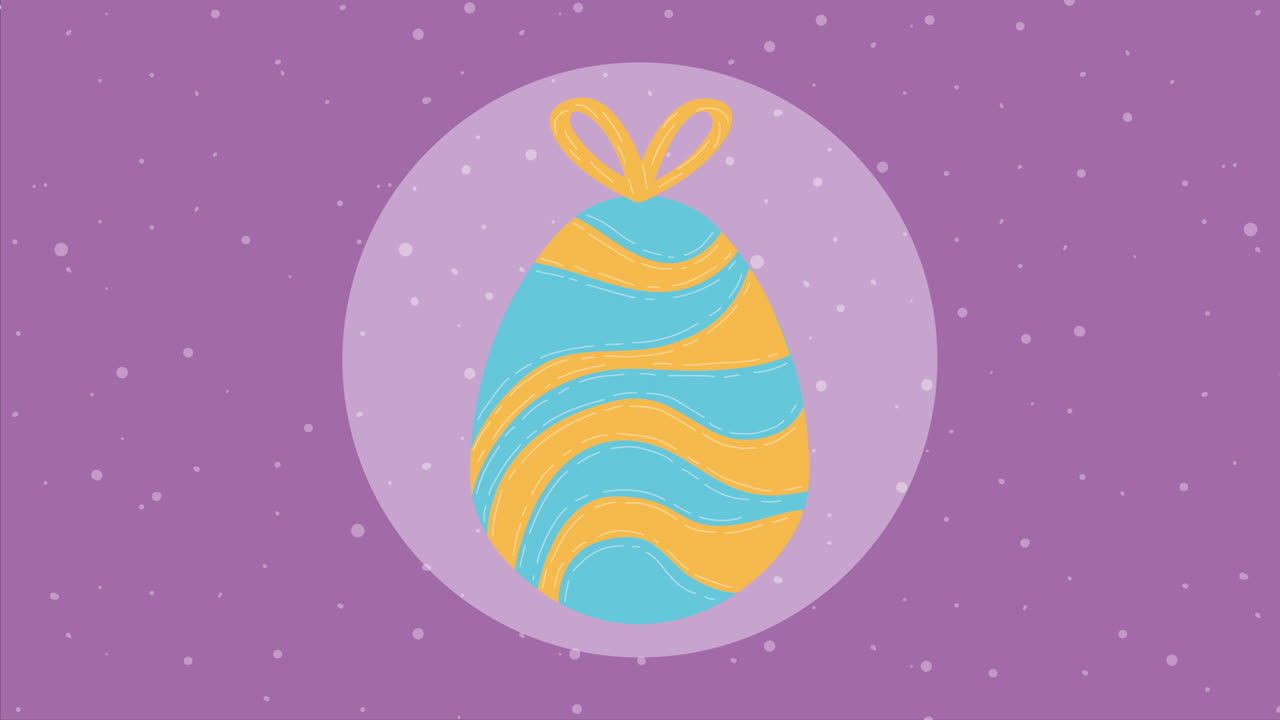 ovo de primavera pintado de verde e amarelo