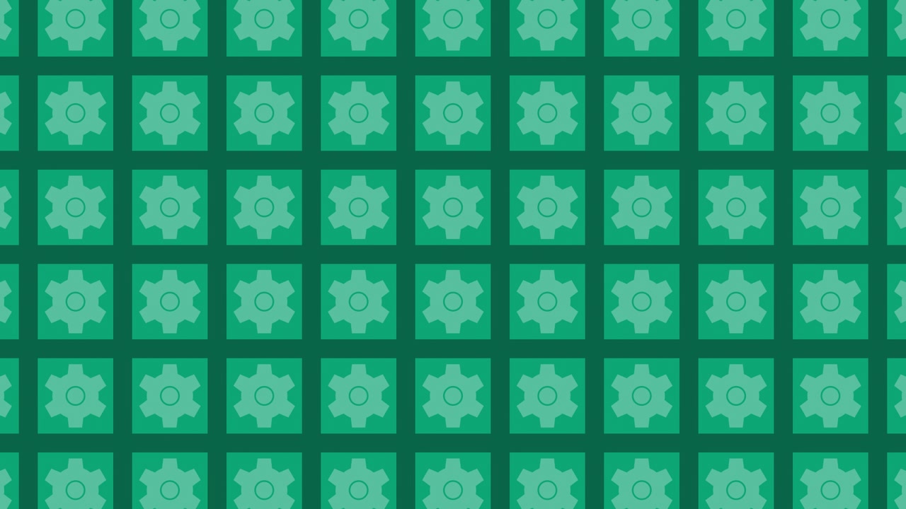 Green Gears Pattern