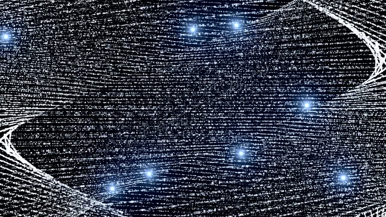 스피럴 모양의 추상적인 밝은 입자, 배경 조명, 컴퓨터 생성 추상적인 배경, 3d 렌더링