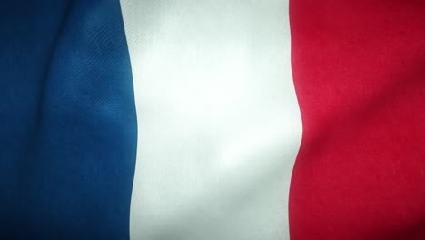 la bandera de francia ondeando en el viento