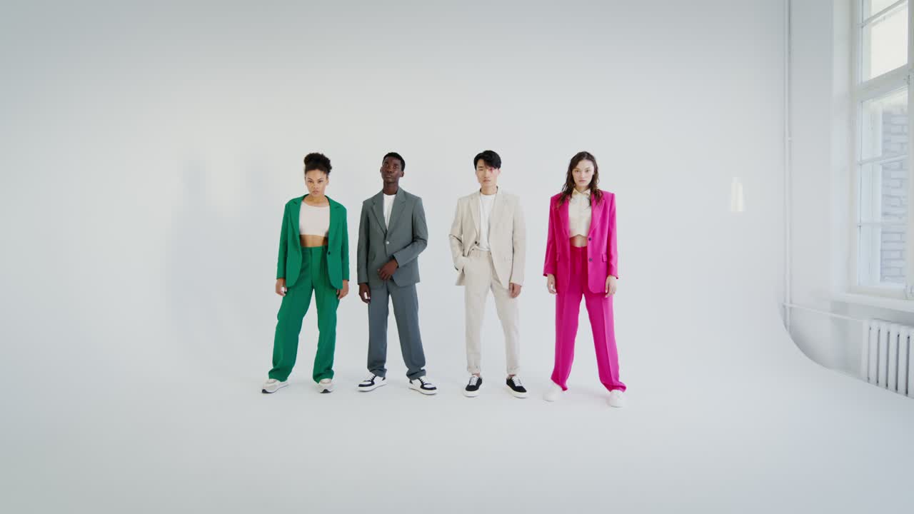 Group of people wearing suits