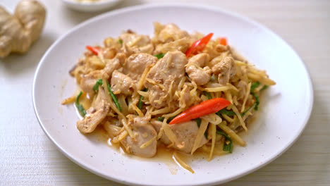 stir-fried-chicken-with-ginger---Asian-food-style