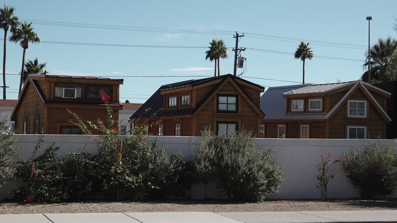 종려나무 가 있는 작은 집 들