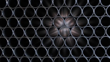 abstract background of steel pipes