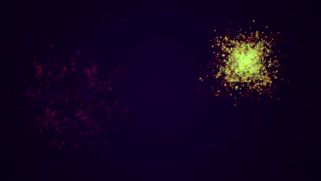 animación de fuegos artificiales en 4k