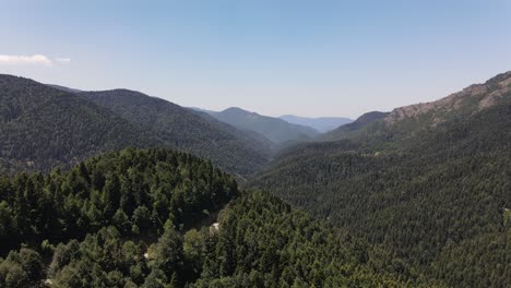 Vista-Aérea-Del-Bosque-De-Montaña-Verde