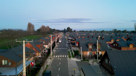 San-Javier-De-Loncomilla,-Chile-Maule-Straßen,-Fliegende-Ansicht-Von-Der-Drohne