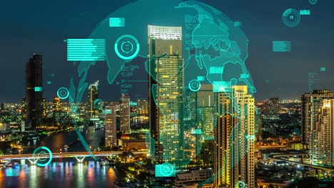 global connection and the internet network alteration in smart city