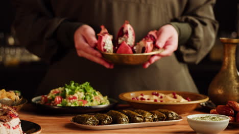 middle eastern/mediterranean cuisine spread