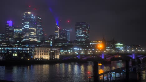 city of london skyline at sunset