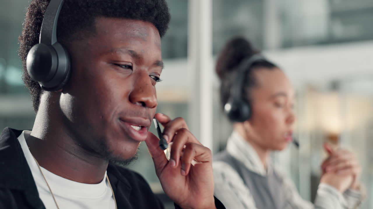 Call Center Agents Providing Customer Support