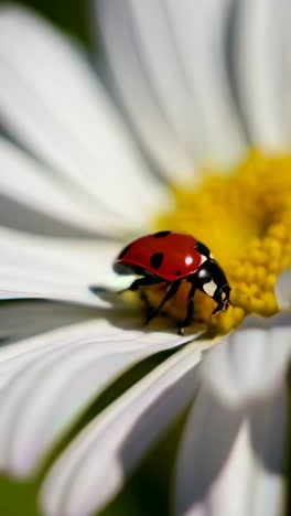 ladybug on a daisy