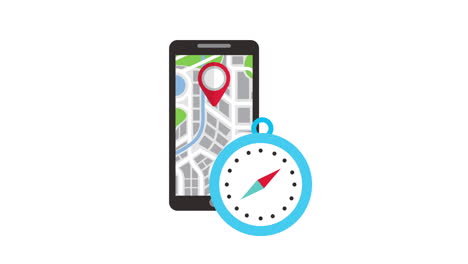 gps 기술 응용 프로그램과 함께 스마트 폰