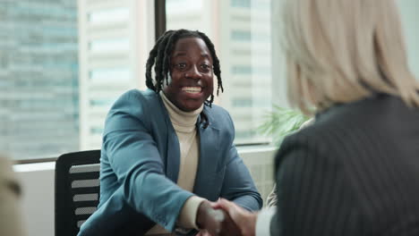 business meeting with handshake