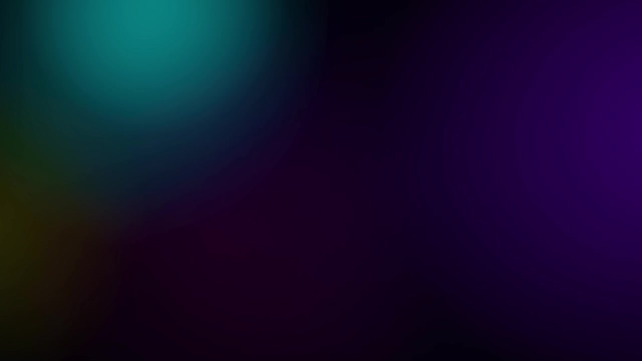 Abstract Background with Soft Glowing Purple and Teal Light Orbs