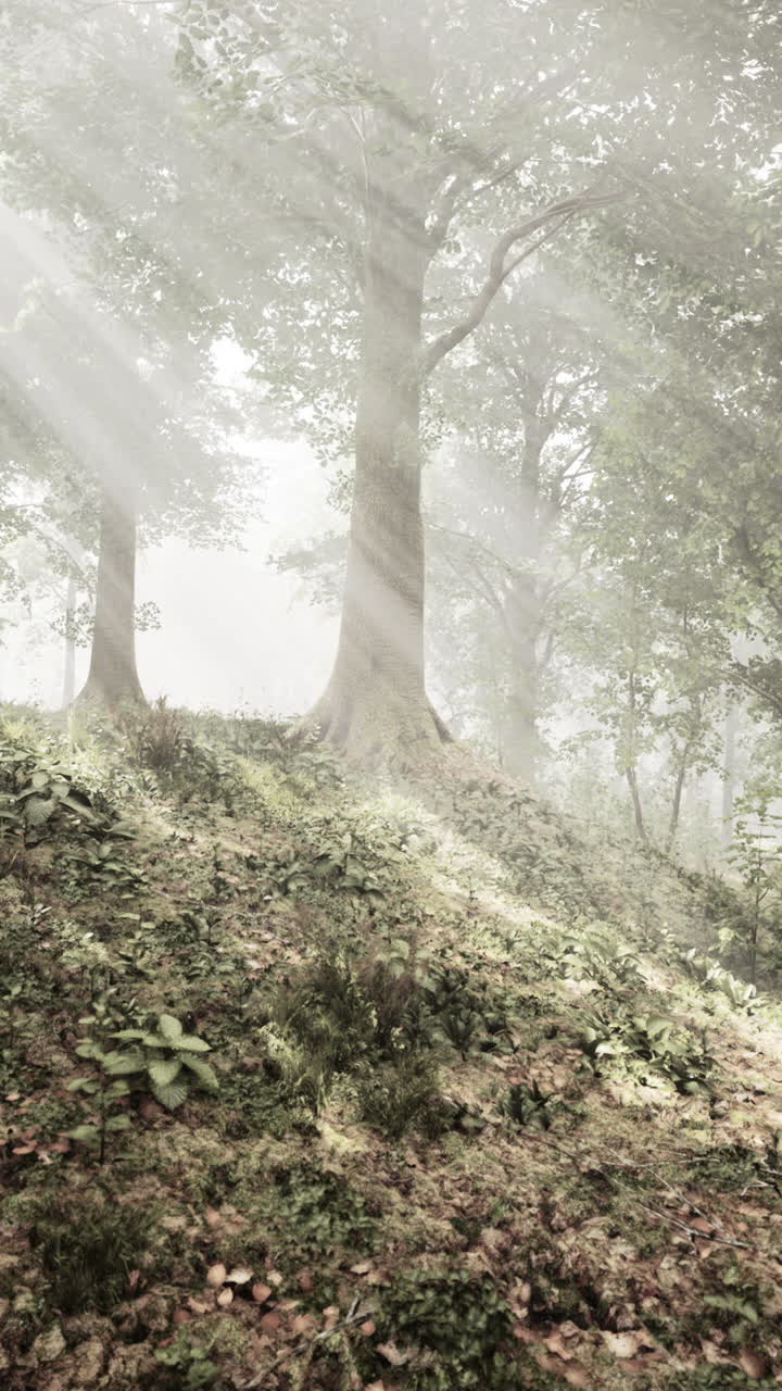 안개 숲 속 의 빛