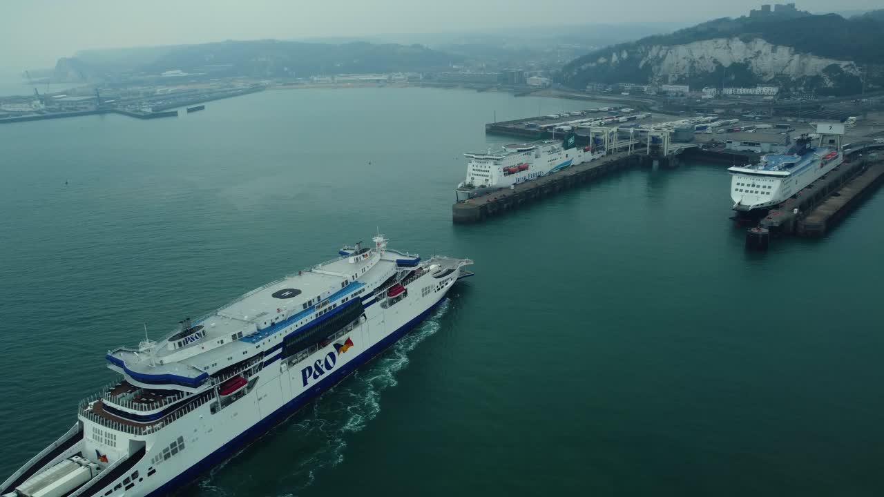 P&amp;O Ferry in Port