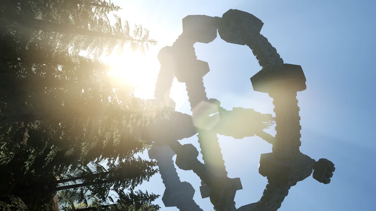 숲 위를 날아다니는 ufo