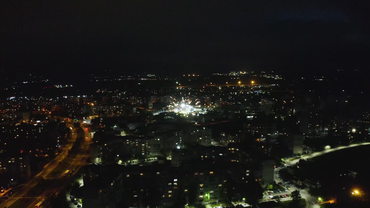 fuegos artificiales en varna, bulgaria