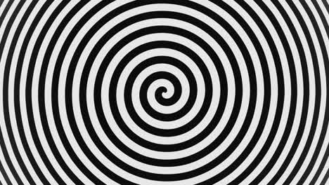abstracto psicodélico retorcimiento hipnosis círculos fondo blanco y negro renderización 3d