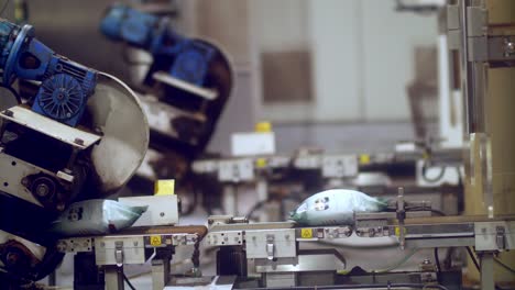 Kaffeebohnenverpackung-Auf-Dem-Fließband-Der-Fabrik