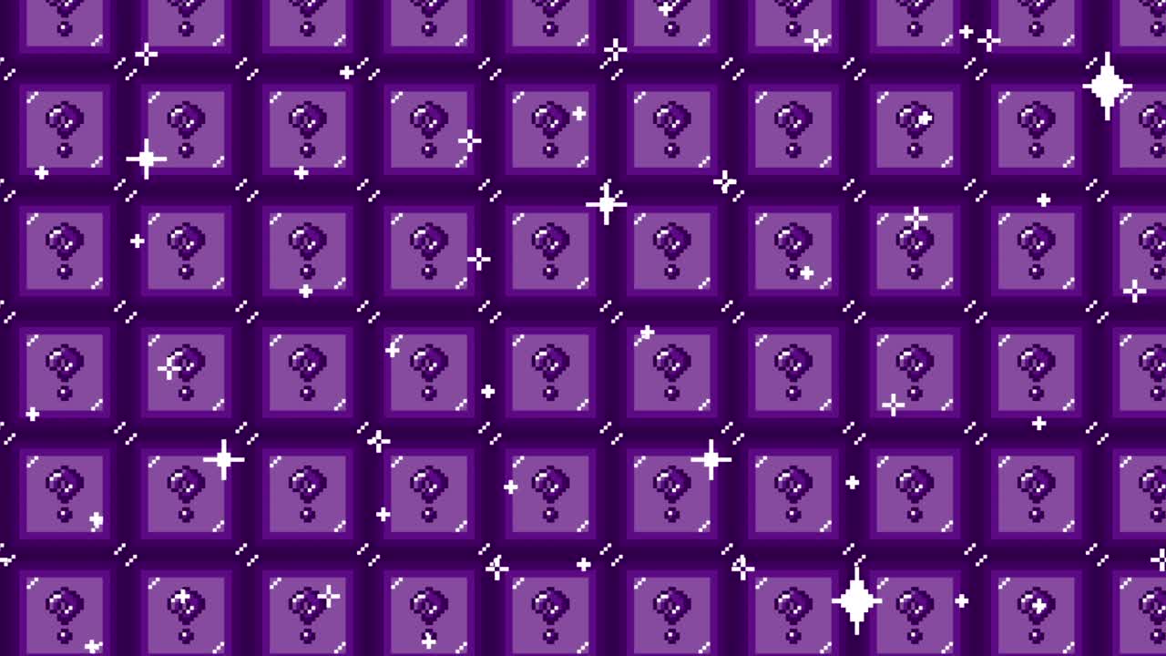 Pixel art tile question mark Looping animated background. 1080p (7).mp4