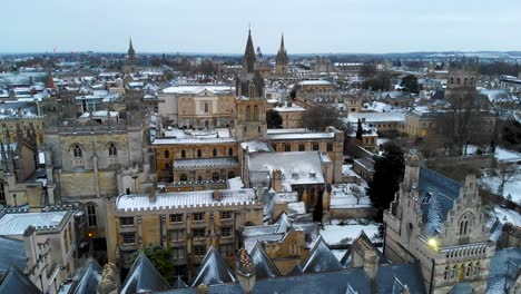 vista aérea del centro de oxford, reino unido