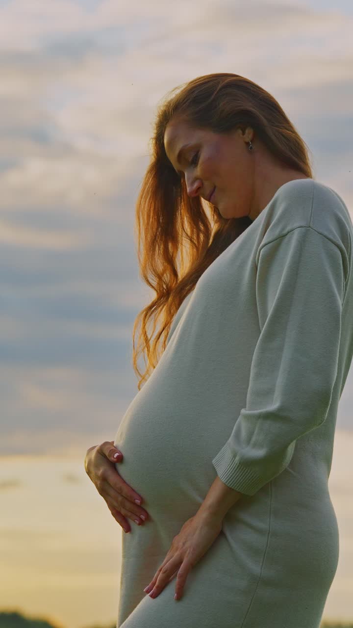 Pregnant Woman Outdoors