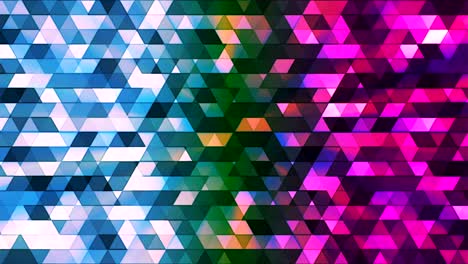 broadcast twinkling polygon hi-tech triangles, multi color, abstract