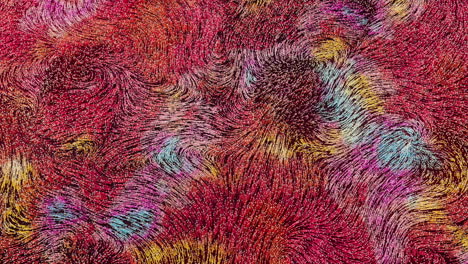 líneas de flujo abstractas, partículas de flujo, renderización 3d.