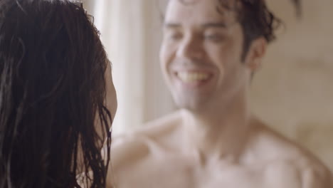 couple in a shower